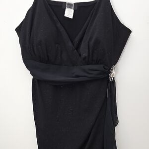 Elegant Black Glittery Blouse